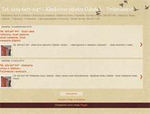 Tablet Screenshot of kladzenie-stiuku-gdansk.blogspot.com