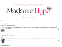 Tablet Screenshot of madamehype.blogspot.com