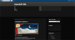 Desktop Screenshot of lifeonstardollandfreethings.blogspot.com