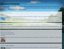 Tablet Screenshot of memoriapenalolen.blogspot.com