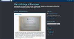 Desktop Screenshot of haematologyatliverpool.blogspot.com