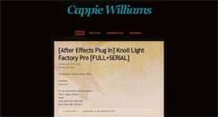 Desktop Screenshot of cappiewilliams.blogspot.com