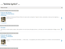 Tablet Screenshot of animolyrics.blogspot.com