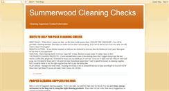 Desktop Screenshot of cleaningchecks.blogspot.com