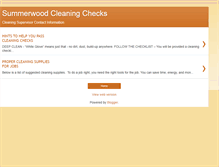 Tablet Screenshot of cleaningchecks.blogspot.com