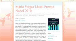 Desktop Screenshot of mario-vargas-llosa-premio-nobel-2010.blogspot.com