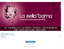 Tablet Screenshot of la-bella-dama.blogspot.com