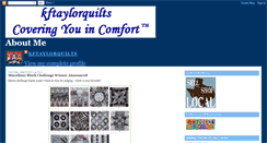 Desktop Screenshot of kftaylorquilts.blogspot.com