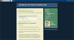 Desktop Screenshot of dipvetnewsletter.blogspot.com
