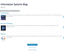 Tablet Screenshot of informationsystemsblog.blogspot.com