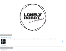 Tablet Screenshot of lonely-robot-in-a-wasteland.blogspot.com