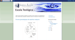 Desktop Screenshot of escolateologicaaguas.blogspot.com