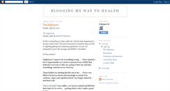 Desktop Screenshot of bloggingmywaytohealth.blogspot.com