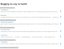 Tablet Screenshot of bloggingmywaytohealth.blogspot.com