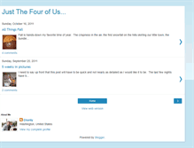 Tablet Screenshot of justthefourofus-charity.blogspot.com