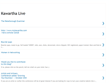 Tablet Screenshot of kawarthalive.blogspot.com