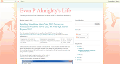 Desktop Screenshot of evan-p.blogspot.com