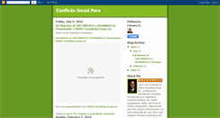 Desktop Screenshot of conflictosocialperu.blogspot.com