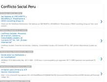 Tablet Screenshot of conflictosocialperu.blogspot.com