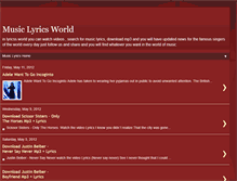 Tablet Screenshot of lyricssworld.blogspot.com