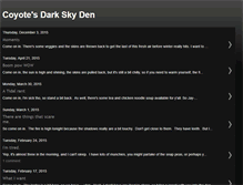 Tablet Screenshot of coyotesdarkskyden.blogspot.com