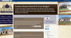 Desktop Screenshot of lilliancustomhomes.blogspot.com