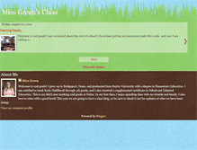 Tablet Screenshot of missgreen2ndgrade.blogspot.com