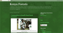 Desktop Screenshot of kenyaforests.blogspot.com