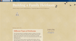 Desktop Screenshot of buildingafamilykeepsake.blogspot.com