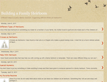 Tablet Screenshot of buildingafamilykeepsake.blogspot.com