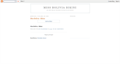 Desktop Screenshot of miss-bolivia-bikini.blogspot.com