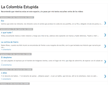 Tablet Screenshot of lacolombiaestupida.blogspot.com