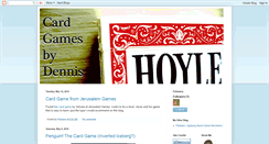 Desktop Screenshot of cardgamesbydennis.blogspot.com