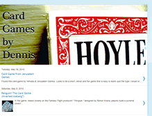 Tablet Screenshot of cardgamesbydennis.blogspot.com