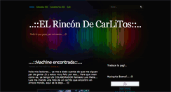 Desktop Screenshot of elrincondecarlitos.blogspot.com