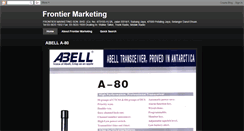 Desktop Screenshot of frontier-marketing.blogspot.com