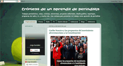 Desktop Screenshot of cronicasdeun.blogspot.com