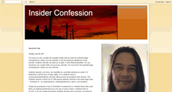 Desktop Screenshot of insiderconfession.blogspot.com