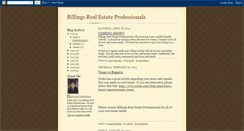 Desktop Screenshot of billingsrealestateprofessionals.blogspot.com