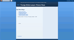 Desktop Screenshot of foreignbridelawyer.blogspot.com