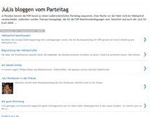 Tablet Screenshot of julisbloggenvomparteitag.blogspot.com