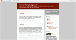 Desktop Screenshot of bennis-therapietagebuch.blogspot.com