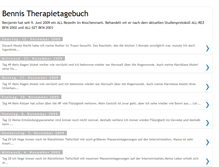Tablet Screenshot of bennis-therapietagebuch.blogspot.com