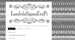 Desktop Screenshot of lambdasigmaetapi.blogspot.com