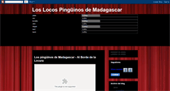 Desktop Screenshot of loslocospinguinosdemadagascar.blogspot.com