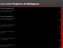 Tablet Screenshot of loslocospinguinosdemadagascar.blogspot.com