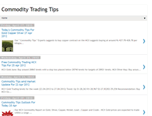 Tablet Screenshot of commodity-tips-mcx.blogspot.com
