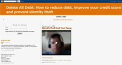 Desktop Screenshot of deletealldebt.blogspot.com