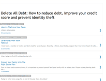 Tablet Screenshot of deletealldebt.blogspot.com