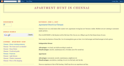 Desktop Screenshot of chennai-flat-hunt.blogspot.com